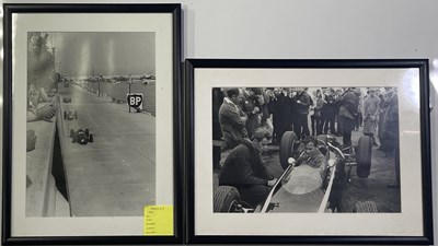 Lot 167 - MOTORSPORT - PAIR OF PRINTS WITH IMAGES FROM HISTORIC GRAND PRIX.