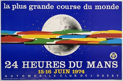 Lot 172 - MOTORSPORT - ORIGINAL LE MANS 1974 POSTER.