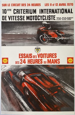 Lot 177 - MOTORSPORT - 1970 '24HR CRITERIUM' LE MANS POSTER.