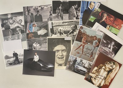 Lot 221 - JAMES BOND - SIGNED PHOTOS AND 8X10" PHOTOS.