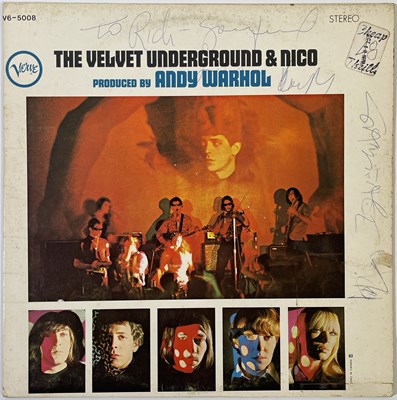 Lot 512 - THE VELVET UNDERGROUND & NICO - SIGNED COPY OF THE SELF TITLED LP.