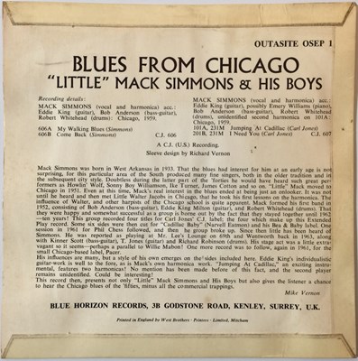 Lot 1141 - LITTLE MACK SIMMONS & HIS BOYS - BLUES FROM CHICAGO - 7" EP (OSEP1)