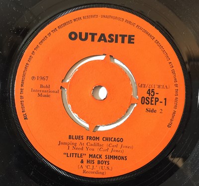 Lot 1141 - LITTLE MACK SIMMONS & HIS BOYS - BLUES FROM CHICAGO - 7" EP (OSEP1)