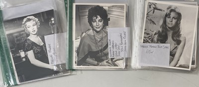 Lot 304 - FEMALE FILM STARS - LARGE COLLECTION OF 8X10" PHOTOGRAPHS.