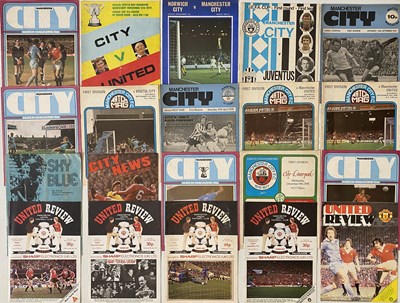 Lot 442 - FOOTBALL - MANCHESTER CLUBS PROGRAMME COLLECTION.