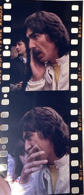 Lot 401A - THE BEATLES - GEORGE HARRISON ORIGINAL PRESS PHOTOS AND COLOUR TRANSPARENCIES WITH BOOKS / MAGAZINES AND MEMORABILIA. 401A