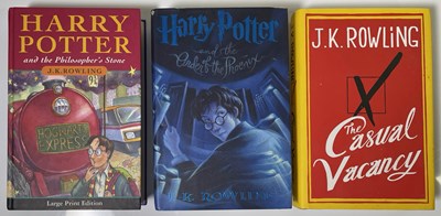 Lot 111 - HARRY POTTER - BOOKS SIGNED BY JK ROWLING.