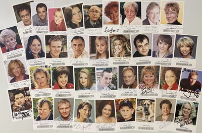 Lot 209 - TV SOAPS - LARGE QUANTITY OF CAST SIGNED CARDS.