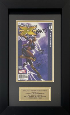 Lot 138 - COMICS - FRAMED STAN LEE SIGNED COMIC BOOK..