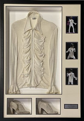 Lot 667 - PRINCE - STAGEWORN SHIRT AND SHOES WITH PROVENANCE.