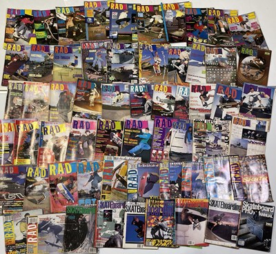 Lot 112 - VINTAGE SKATEBOARD MAGAZINES TO INC RAD / TRANSWORLD.