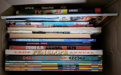 Lot 294 - LARGE COLLECTION OF THUNDERBIRDS AND RELATED BOOKS AND MAGAZINES