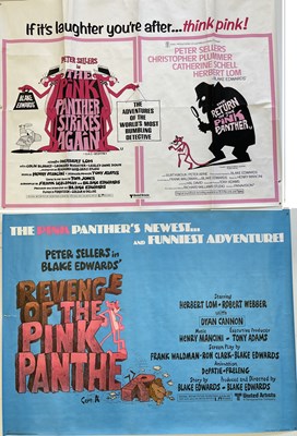 Lot 131 - PINK PANTHER UK QUAD FILM POSTERS.