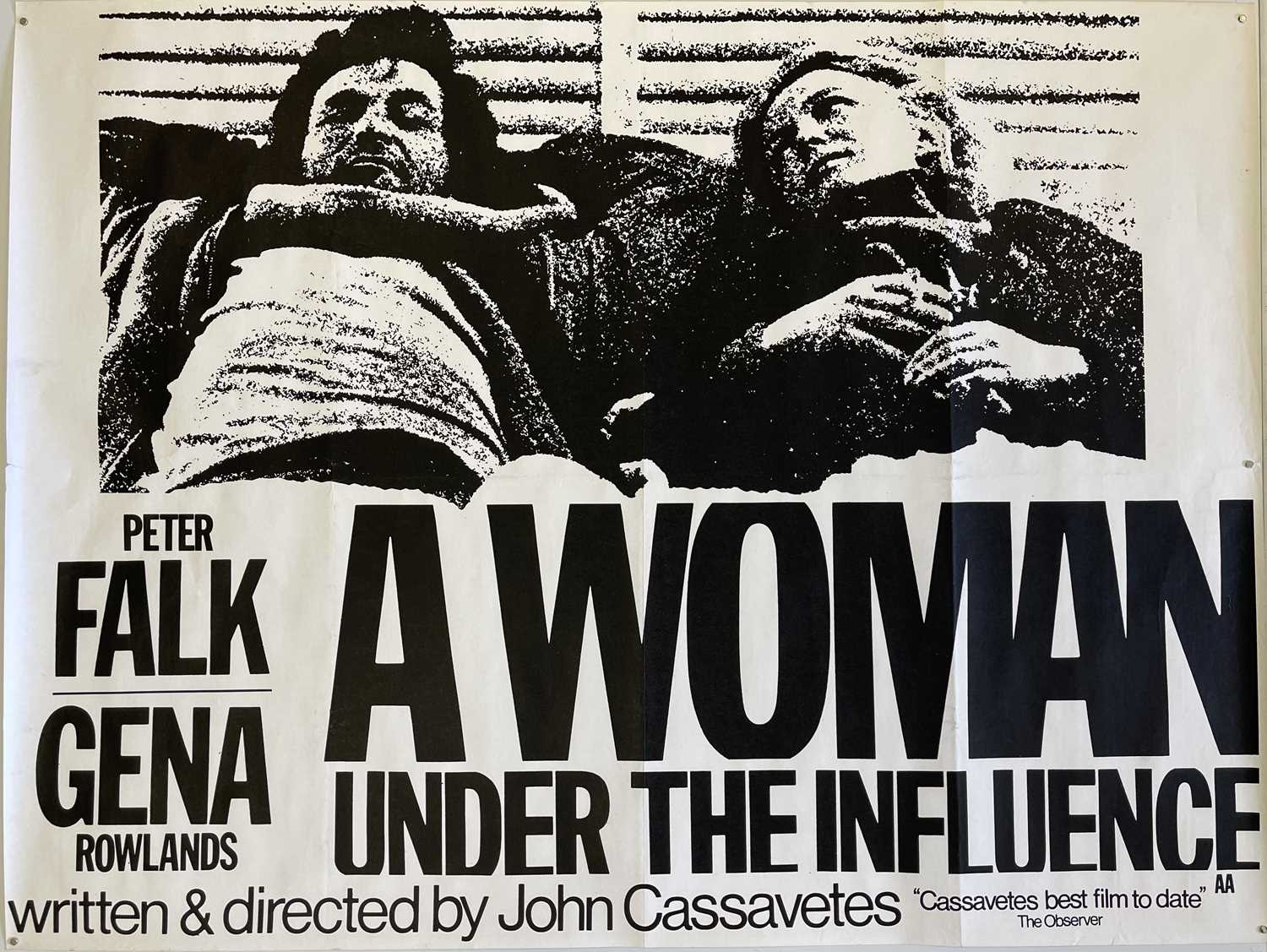 Lot 132 - A WOMAN UNDER THE INFLUENCE ORIGINAL FILM POSTER.