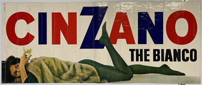 Lot 187 - CINZANO - VINTAGE C 1960S ADVERTISING POSTER.