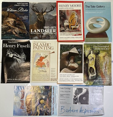 Lot 189 - ART EXHIBITION POSTERS INC BARBARA HEPWORTH / HENRY MOORE.