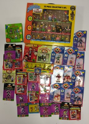 Lot 387 - TV TOY FIGURINES INC SIMPSONS, WALLACE AND GROMIT, BATMAN ETC.