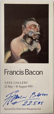 Lot 111A - FRANCIS BACON - SIGNED GALLERY EXHIBITION BOOKLET.