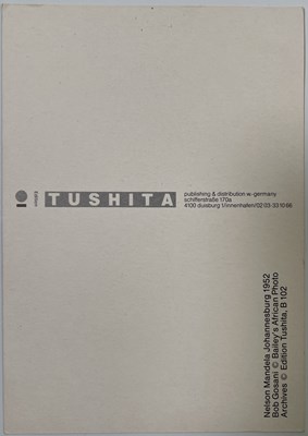 Lot 111D - NELSON MANDELA - SIGNED POSTCARD.