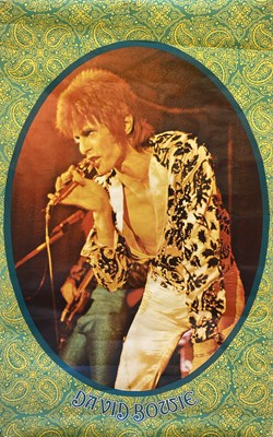 Lot 492 - DAVID BOWIE 1972 POSTER AND MEMORABILIA.