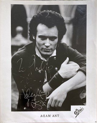 Lot 305 - 1970S STARS SIGNED PHOTOGRAPHS - ADAM ANT / MARC ALMOND ETC.