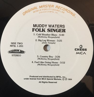 Lot 1271 - MUDDY WATERS - FOLK SINGER LP (LIMITED EDITION - ORIGINAL MASTER RECORDING MFSL 1-201)