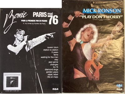 Lot 151 - DAVID BOWIE / MICK RONSON POSTERS