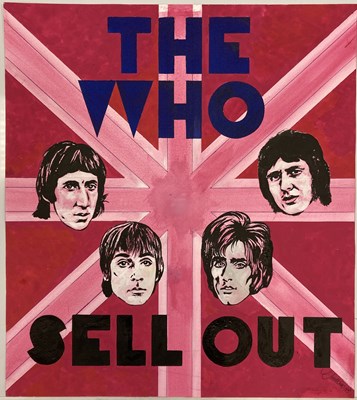 Lot 221 - THE WHO SELL OUT HAND PAINTED POSTER