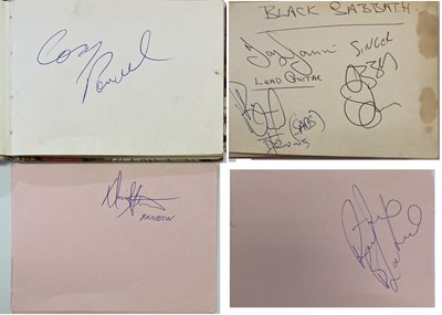 Lot 240 - BLACK SABBATH AND RAINBOW AUTOGRAPHS