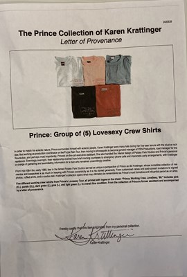 Lot 332 - PRINCE LOVESEXY CREW T-SHIRT