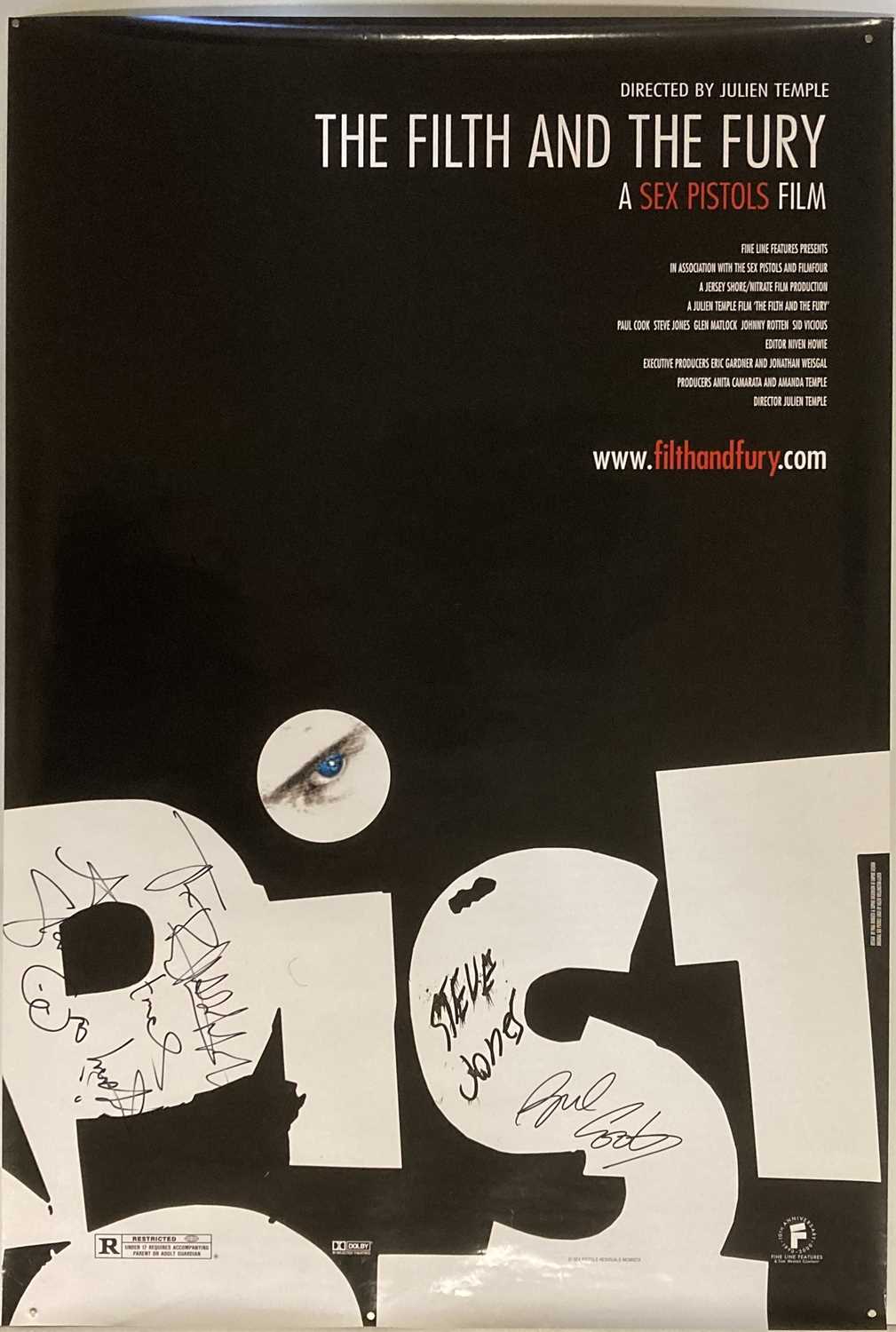 Lot 395 - SEX PISTOLS SIGNED POSTER