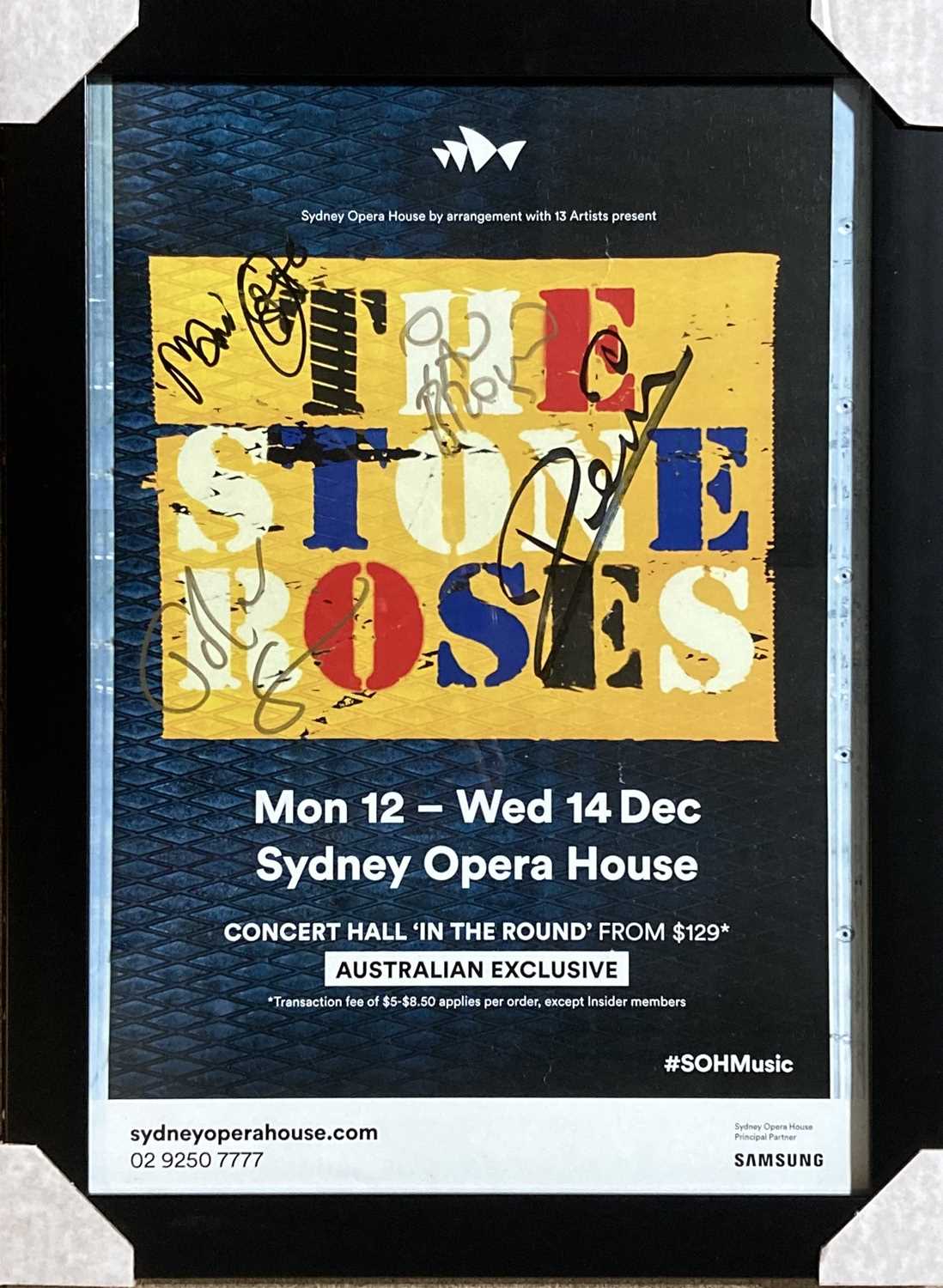 Lot 432 - STONE ROSES SIGNED POSTER