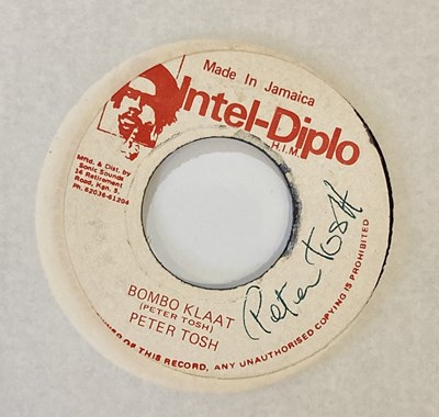 Lot 535 - REGGAE STARS SIGNED LPS AND 7" - PETER TOSH AND MORE