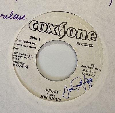 Lot 535 - REGGAE STARS SIGNED LPS AND 7" - PETER TOSH AND MORE