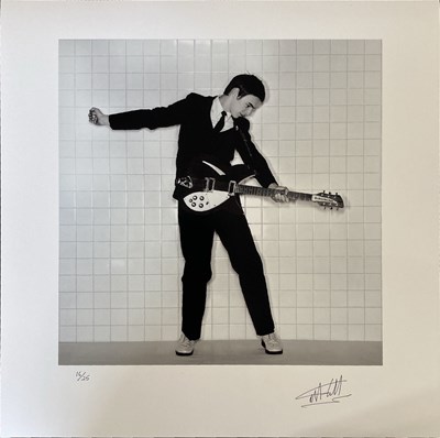 Lot 412 - PAUL WELLER MARTYN GODDARD SIGNED PHOTO PRINT.