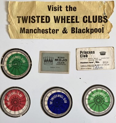 Lot 111 - ORIGINAL 1960S SOUL CLUB MEMBERSHIP CARDS INC ONE SIGNED BY BEN E KING.