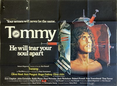 Lot 174 - THE WHO - TOMMY UK QUAD FILM POSTER.