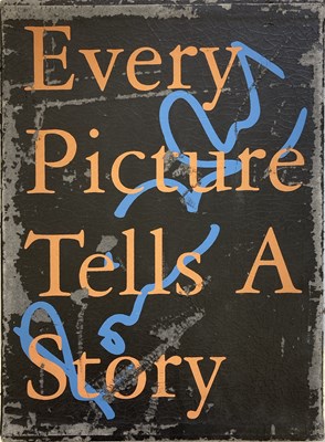 Lot 558 - EVERY PICTURE TELLS A STORY - WOOD ON CANVAS - SIGNED RONNIE WOOD BOOK.