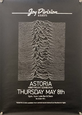 Lot 518 - JOY DIVISION - ASTORIA EDINBURGH 1980 - CANCELLED CONCERT POSTER.