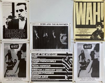 Lot 177 - INDIE AND NEW WAVE POSTERS - ECHO AND THE BUNNYMEN ETC.