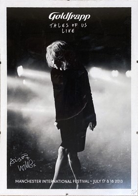 Lot 180 - DEPECHE MODE KII ARENS LIMITED EDITION POSTER / SIGNED GOLDFRAPP POSTER.
