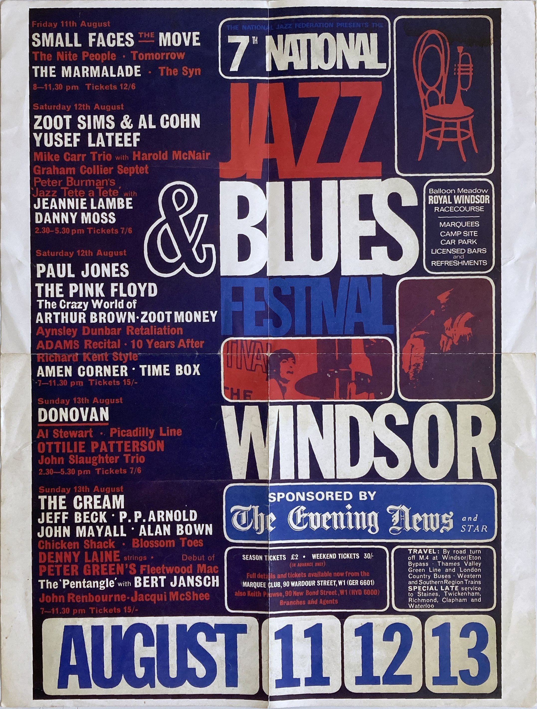 Lot 89 - JAZZ AND BLUES CONCERT PROGRAMMES C 1960S.