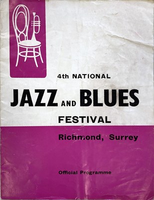 Lot 566 - ROLLING STONES - 4TH NATIONAL JAZZ AND BLUES FESTIVAL PROGRAMME 1964.