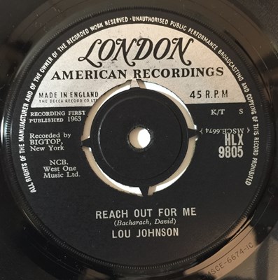 Lot 717 - LOU JOHNSON - UK LONDON 7" RARITIES