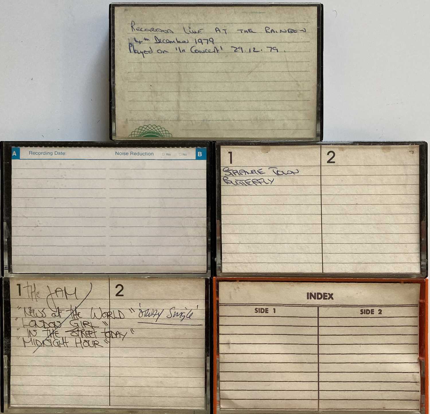 Lot 531 - THE JAM RARE CASSETTES.