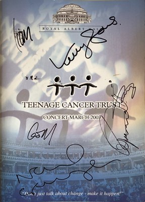 Lot 310 - TEENAGE CANCER TRUST 2003 MULTI SIGNED PROGRAMME.