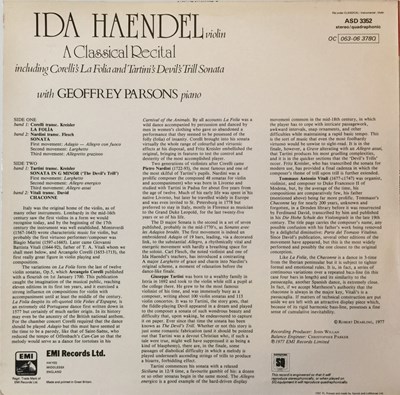 Lot 712 - IDA HANDEL/ GEOFFREY PARSONS - A CLASSICAL RECITAL LP (UK QUADRAPHONIC - ASD 3352)