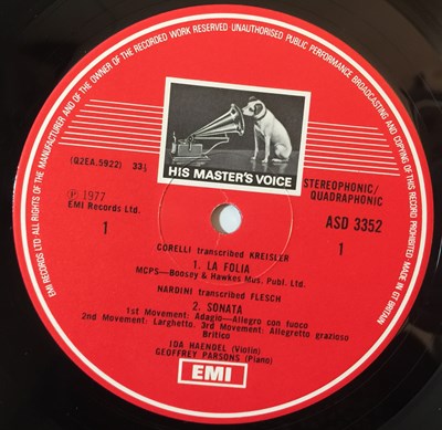 Lot 712 - IDA HANDEL/ GEOFFREY PARSONS - A CLASSICAL RECITAL LP (UK QUADRAPHONIC - ASD 3352)
