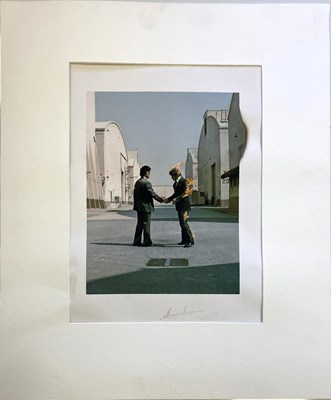 Lot 455 - PINK FLOYD WISH YOU WERE HERE STORM THORGERSON SIGNED FINE ART PRINT.