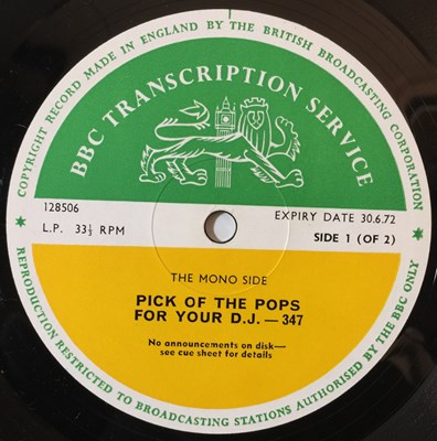 Lot 729 - TOP OF THE POPS/ PICK OF THE POPS - BBC TRANSCRIPTION LPs